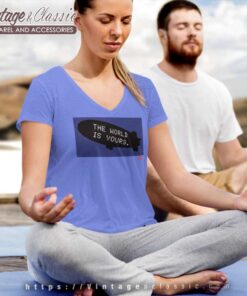 Supreme Scarface The World Is Yours Blimp V Neck TShirt