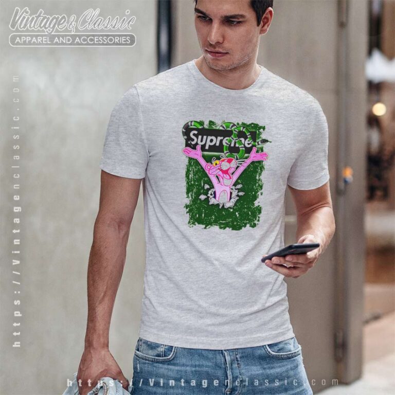 Supreme Snake Logo Pink Panther T Shirt Supreme Snake Logo Pink Panther T Shirt