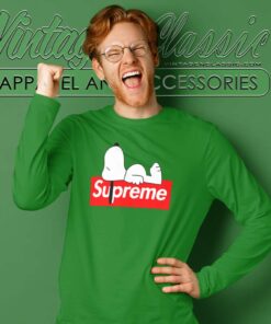 Supreme Snoopy Sleep Long Sleeve Tee