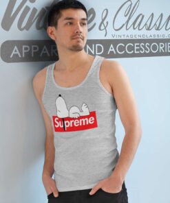 Supreme Snoopy Sleep Tank Top Racerback