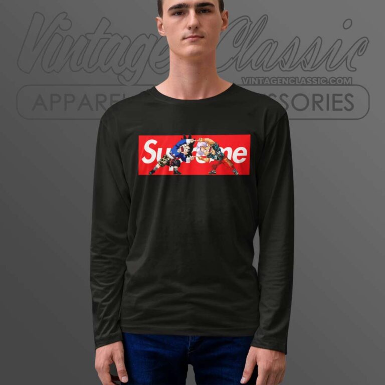 Supreme Son Goku And Trunks Dragon Ball Long Sleeve Tee Supreme Son Goku And Trunks Dragon Ball Long Sleeve Tee
