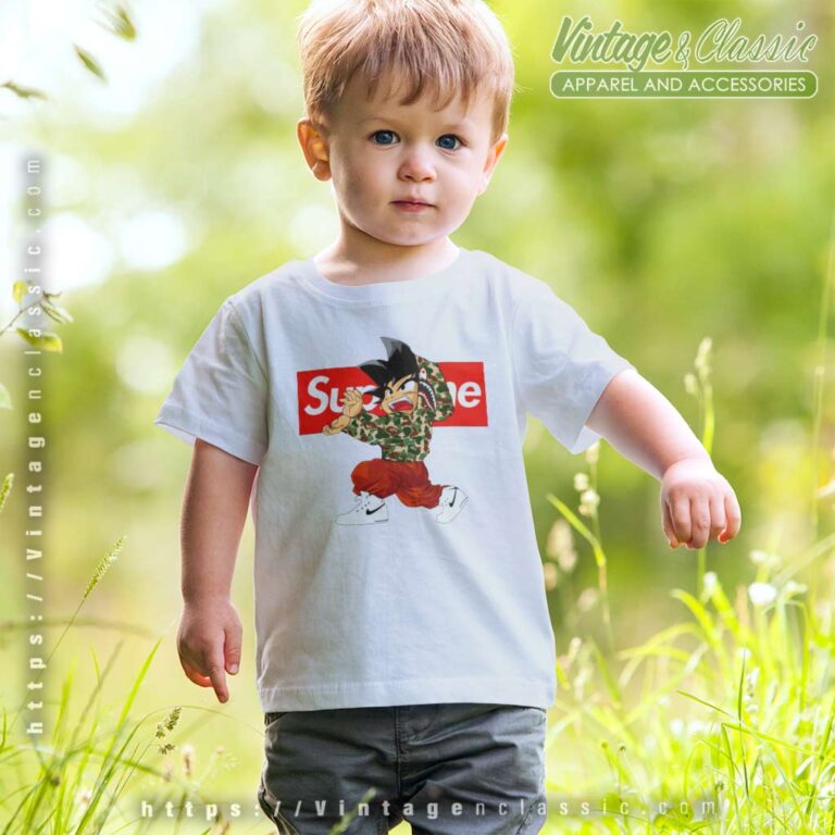 Supreme Son Goku Bape Kids T Shirt Supreme Son Goku Bape Kids T Shirt