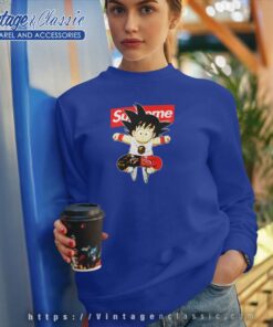Supreme Son Goku Dragon Ball Bape Shark Sweatshirt