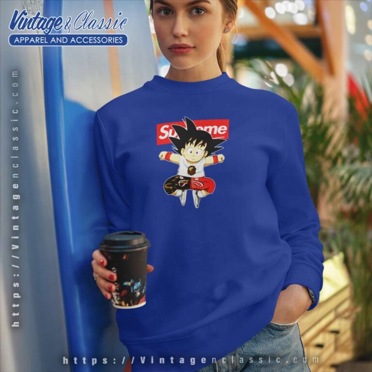 Supreme Son Goku Dragon Ball Bape Shark Sweatshirt Supreme Son Goku Dragon Ball Bape Shark Sweatshirt