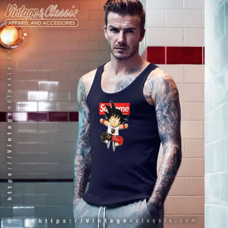 Supreme Son Goku Dragon Ball Bape Shark Tank Top Racerback Supreme Son Goku Dragon Ball Bape Shark Tank Top Racerback