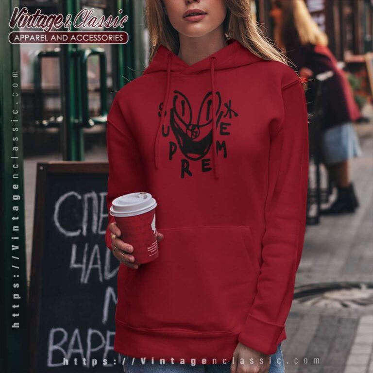 Supreme Spray Paint Smile Hoodie Supreme Spray Paint Smile Hoodie