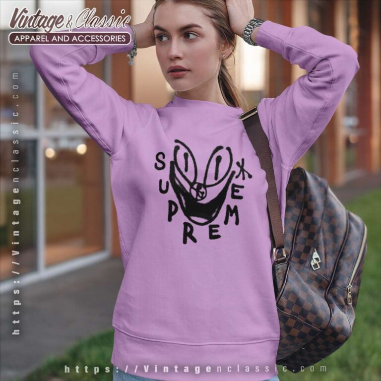 Supreme Spray Paint Smile Sweatshirt Supreme Spray Paint Smile Sweatshirt