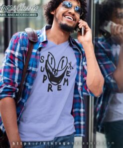 Supreme Spray Paint Smile V Neck TShirt