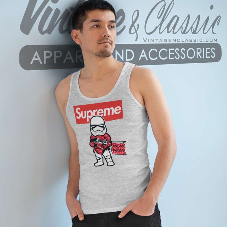 Supreme Stormtrooper Star Wars Tank Top Racerback Supreme Stormtrooper Star Wars Tank Top Racerback