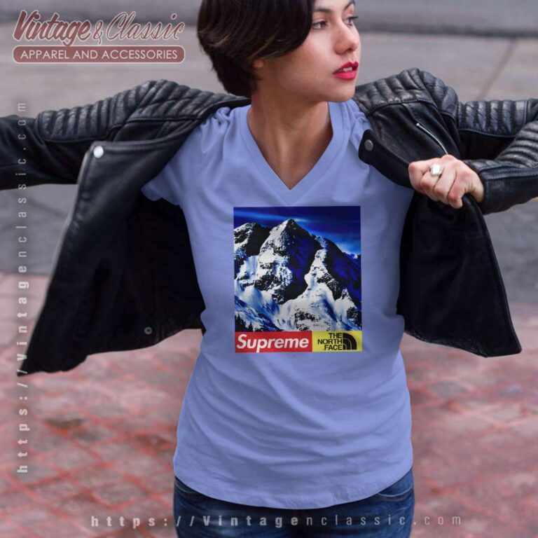 Supreme The North Face Mountain V Neck TShirt Supreme The North Face Mountain V Neck TShirt