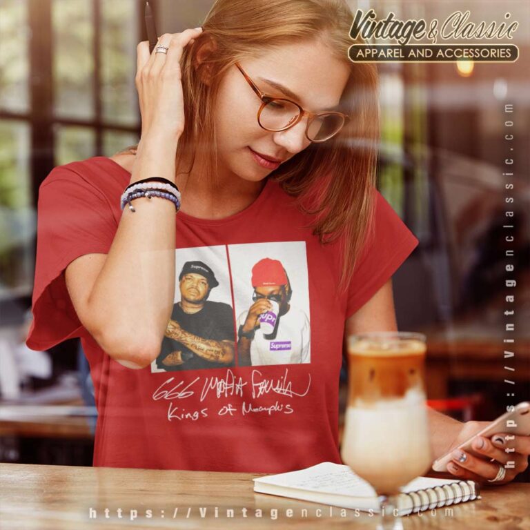 Supreme Three 6 Mafia Women TShirt Supreme Three 6 Mafia Women TShirt