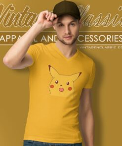 Surprised Pikachu Meme V Neck TShirt