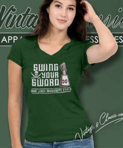 Swing Your Sword Mike Leach Mississippi State Shirt 6 Swing Your Sword Mike Leach Mississippi State V Neck TShirt