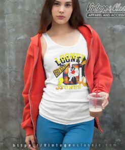 Sylvester Daffy Duck Tweety Bird Tank Top Racerback