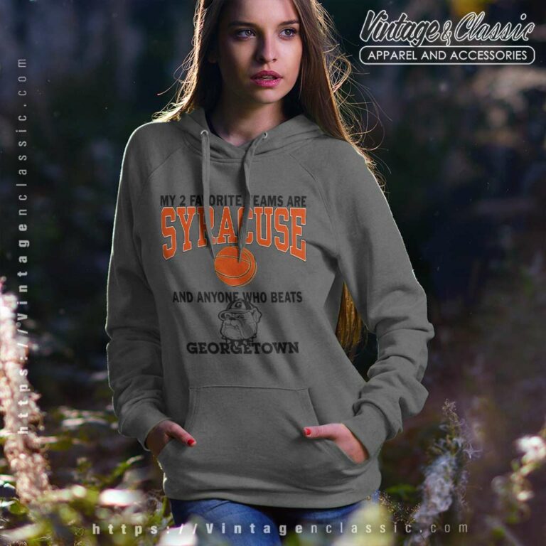 Syracuse And Georgetown Basketball Rivalry Hoodie Syracuse And Georgetown Basketball Rivalry Hoodie