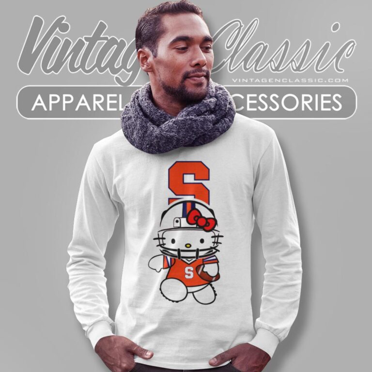 Syracuse Orange Hello Kitty Long Sleeve Tee Syracuse Orange Hello Kitty Long Sleeve Tee