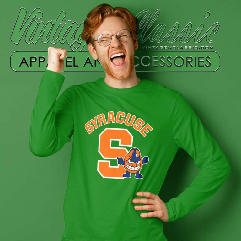 Syracuse Otto The Orange Steel Logo Long Sleeve Tee Syracuse Otto The Orange Steel Logo Long Sleeve Tee