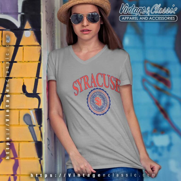 Syracuse University Founded Ad 1870 V Neck TShirt Syracuse University Founded Ad 1870 V Neck TShirt