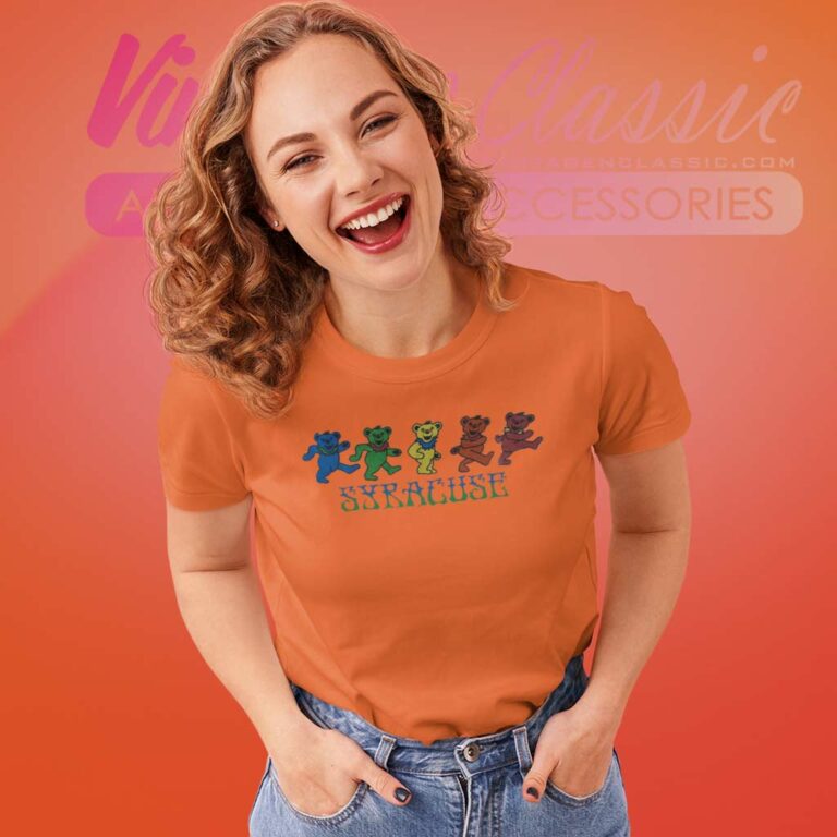 Syracuse University Grateful Bears Dead Women TShirt Syracuse University Grateful Bears Dead Women TShirt
