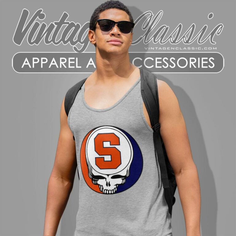 Syracuse University Grateful Dead Steal Your Face Tank Top Racerback Syracuse University Grateful Dead Steal Your Face Tank Top Racerback
