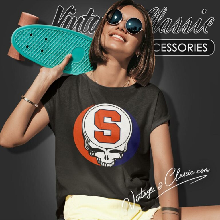 Syracuse University Grateful Dead Steal Your Face Women T Shirt Syracuse University Grateful Dead Steal Your Face Women T Shirt