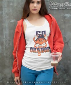 Syracuse University Otto The Orange Graphic Tank Top Racerback