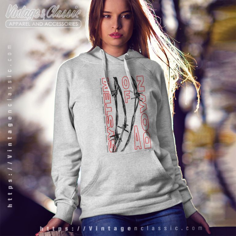 System Of A Down Barbed Wire Hoodie System Of A Down Barbed Wire Hoodie