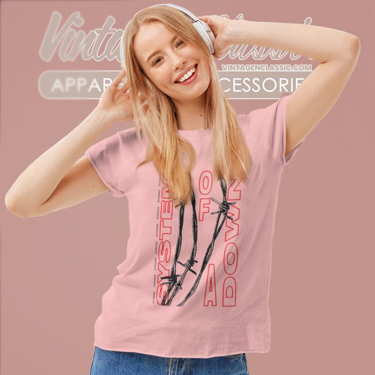 System Of A Down Barbed Wire Women T Shirt System Of A Down Barbed Wire Women T Shirt