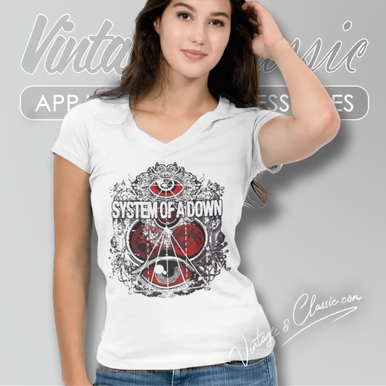 System Of A Down Brotherhood V Neck TShirt System Of A Down Brotherhood V Neck TShirt