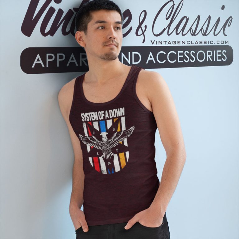 System Of A Down Eagle Tank Top Racerback System Of A Down Eagle Tank Top Racerback