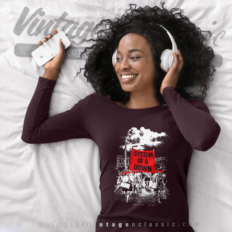 System Of A Down Protest Long Sleeve Tee System Of A Down Protest Long Sleeve Tee