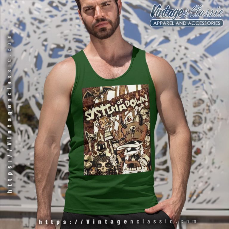 System Of A Down Voodoo Tank Top Racerback System Of A Down Voodoo Tank Top Racerback