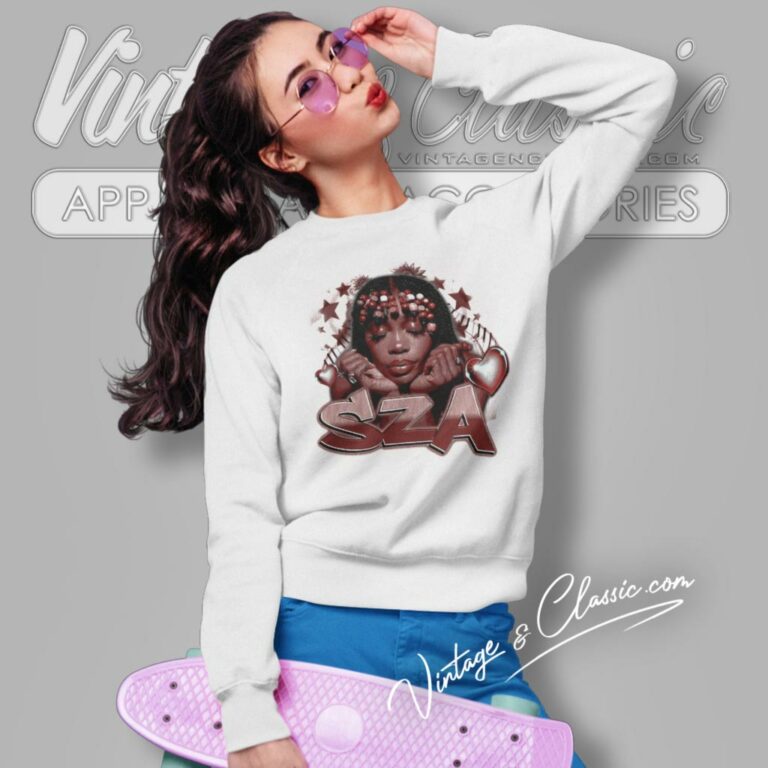 Sza Retro Graffiti Sweatshirt Sza Retro Graffiti Sweatshirt