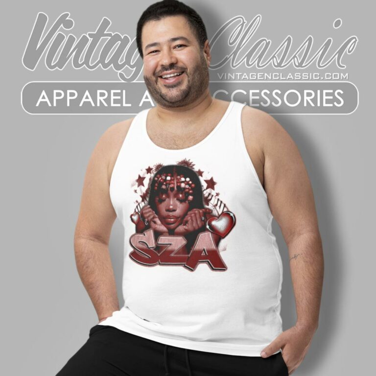 Sza Retro Graffiti Tank Top Racerback Sza Retro Graffiti Tank Top Racerback