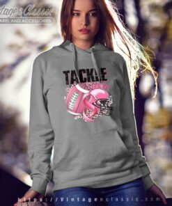 Tackle Cancer Football Mom Breast Cancer Awareness Tackle Cancer Football Mom Breast Cancer Awareness Hoodie