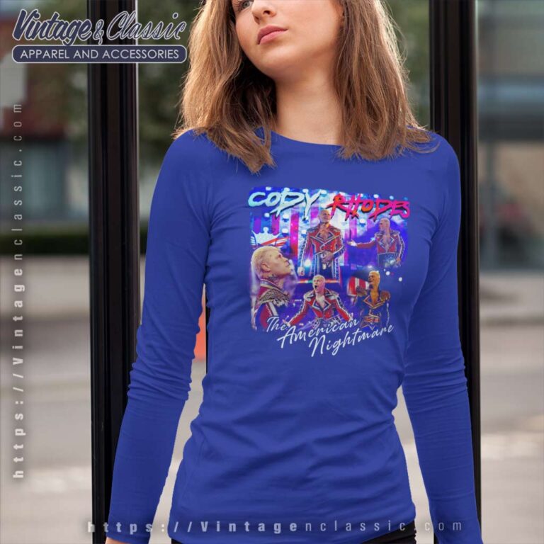 Tacky And Hacky Cody Rhodes The American Nightmare Long Sleeve Tee Tacky And Hacky Cody Rhodes The American Nightmare Long Sleeve Tee