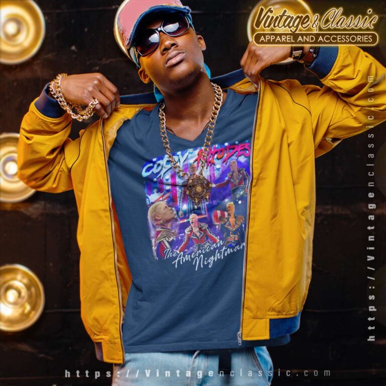 Tacky And Hacky Cody Rhodes The American Nightmare V Neck TShirt Tacky And Hacky Cody Rhodes The American Nightmare V Neck TShirt