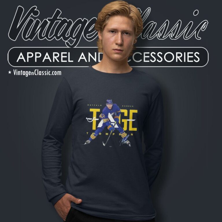 Tage Thompson Buffalo Sabres Nhl Long Sleeve Tee Tage Thompson Buffalo Sabres Nhl Long Sleeve Tee