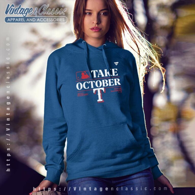Take October Rangers Shirt 2023 Postseason Locker Room Hoodie Take October Rangers Shirt 2023 Postseason Locker Room Hoodie