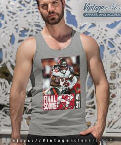 Tampa Bay Buccaneers And Kansas City Chiefs Final Score Tank Top Racerback