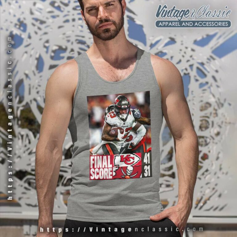 Tampa Bay Buccaneers And Kansas City Chiefs Final Score Tank Top Racerback Tampa Bay Buccaneers And Kansas City Chiefs Final Score Tank Top Racerback