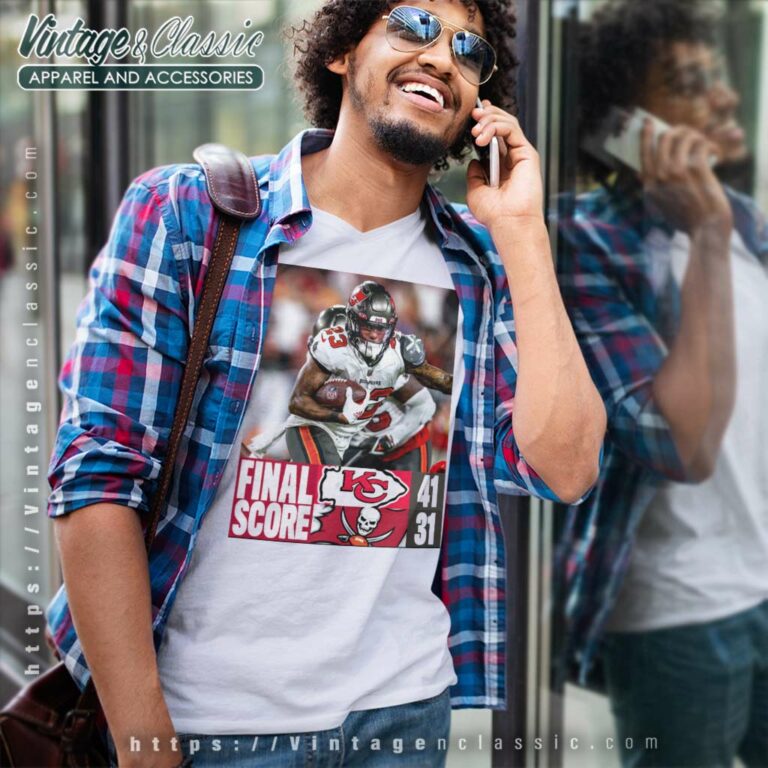 Tampa Bay Buccaneers And Kansas City Chiefs Final Score V Neck TShirt Tampa Bay Buccaneers And Kansas City Chiefs Final Score V Neck TShirt