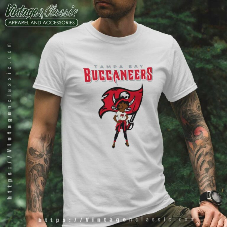 Tampa Bay Buccaneers Betty Boop Brown Skin T Shirt Tampa Bay Buccaneers Betty Boop Brown Skin T Shirt