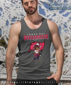Tampa Bay Buccaneers Betty Boop Brown Skin Tank Top Racerback