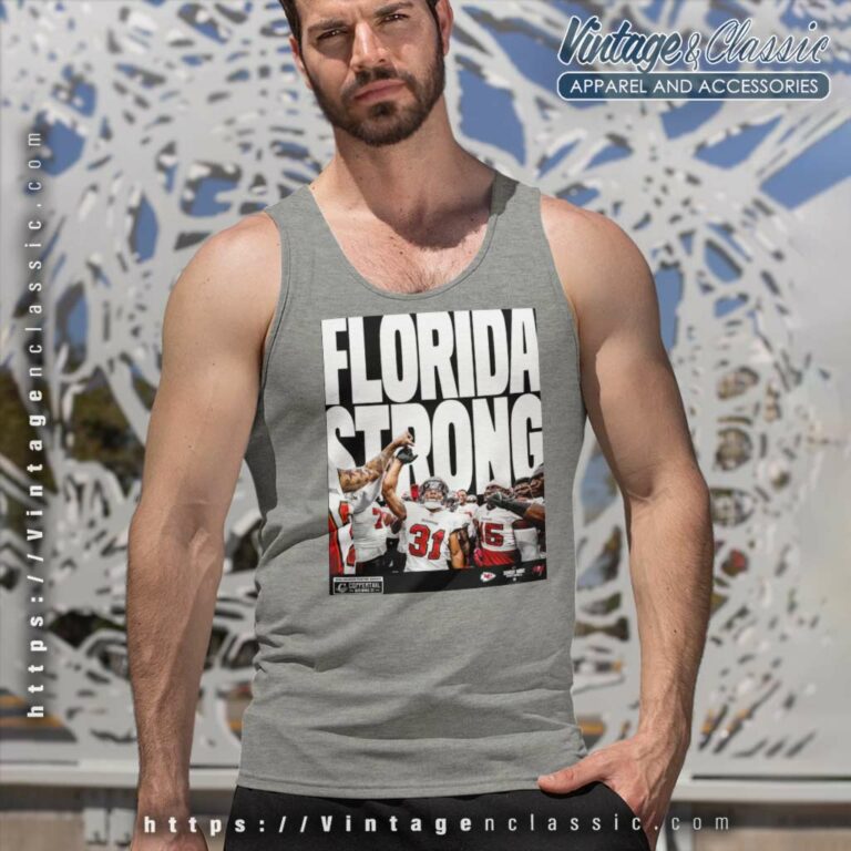Tampa Bay Buccaneers Florida Strong Tank Top Racerback Tampa Bay Buccaneers Florida Strong Tank Top Racerback