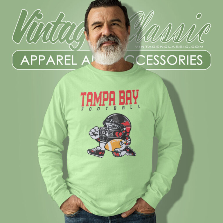 Tampa Bay Buccaneers Football Helmet Vintage Long Sleeve Tee Tampa Bay Buccaneers Football Helmet Vintage Long Sleeve Tee