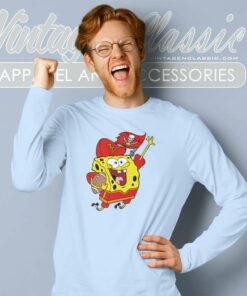 Tampa Bay Buccaneers Football Spongebob Long Sleeve Tee