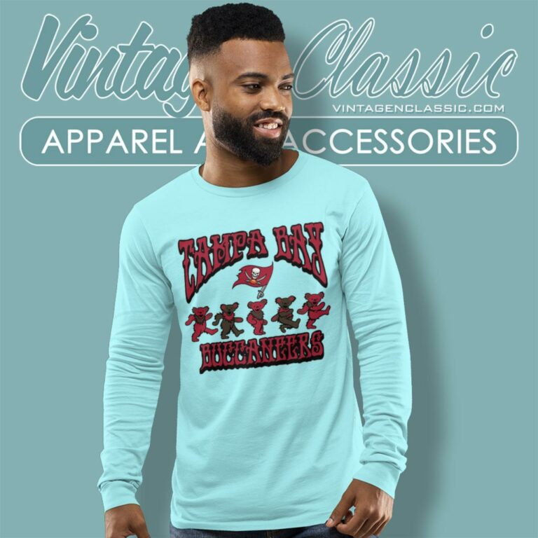 Tampa Bay Buccaneers Grateful Dead Dancing Bears Long Sleeve Tee Tampa Bay Buccaneers Grateful Dead Dancing Bears Long Sleeve Tee