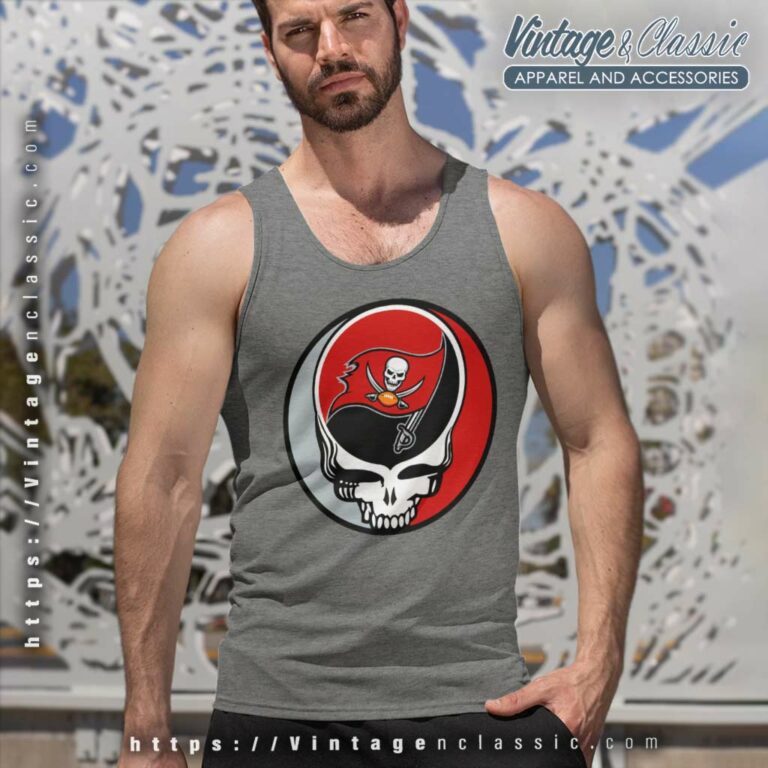 Tampa Bay Buccaneers Grateful Dead Steal Your Face Tank Top Racerback Tampa Bay Buccaneers Grateful Dead Steal Your Face Tank Top Racerback