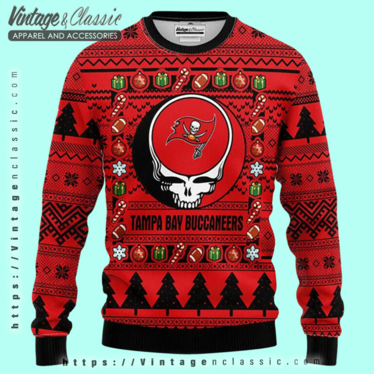 Tampa Bay Buccaneers Grateful Dead Ugly Sweater Ugly Christmas Sweater Tampa Bay Buccaneers Grateful Dead Ugly Sweater Ugly Christmas Sweater